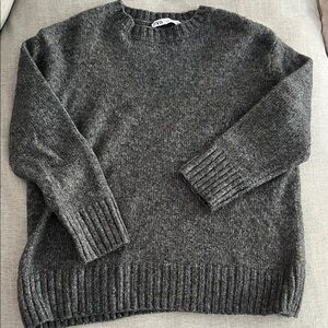 Zara Charcoal Knit Pullover
